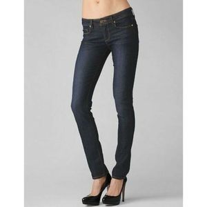 Sz 24 Womens Paige Stretch Skinny Skyline Jeans Mona Dark Wash GUC 5809